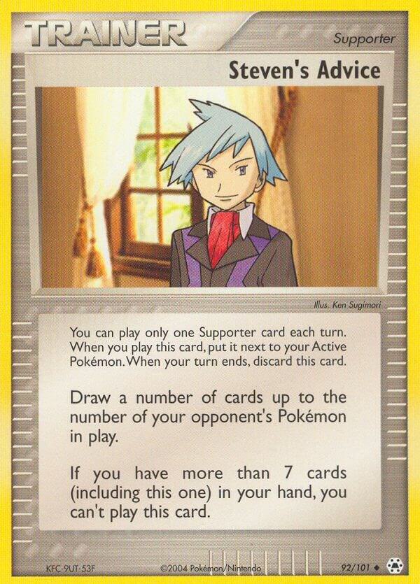 Steven's Advice - 92/101 (HL) Uncommon - Near Mint Reverse Holofoil