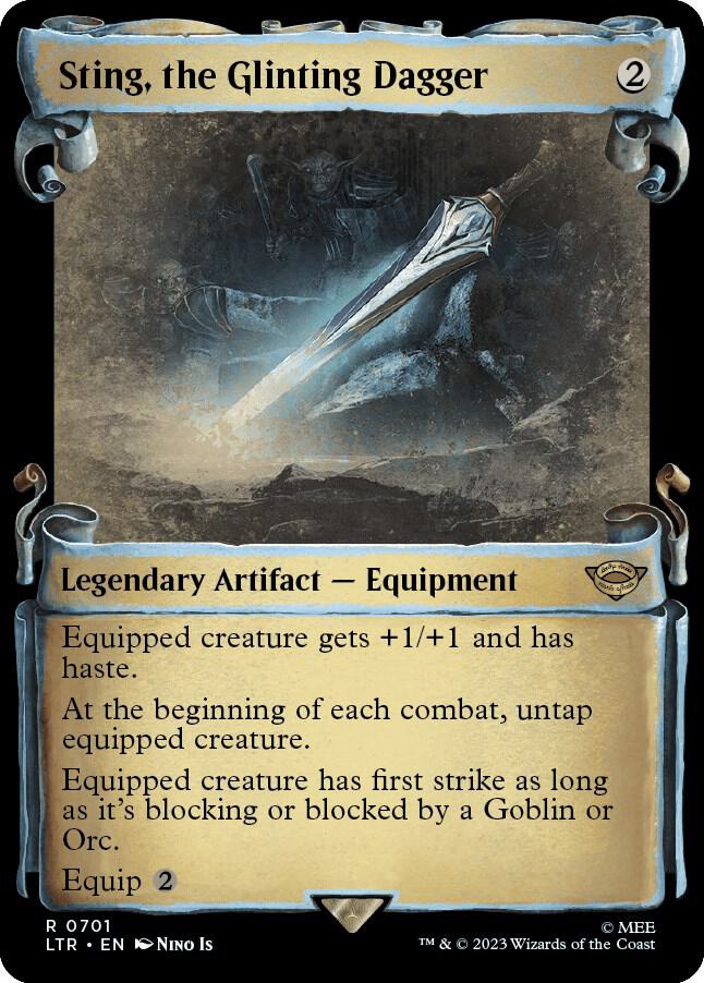Sting, the Glinting Dagger [#0701 Showcase Scroll] (LTR-R-FOIL)