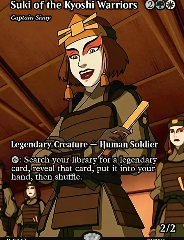 Suki of the Kyoshi Warriors - Captain Sisay [ #0047 Borderless ] (TLE-M) - Image 2