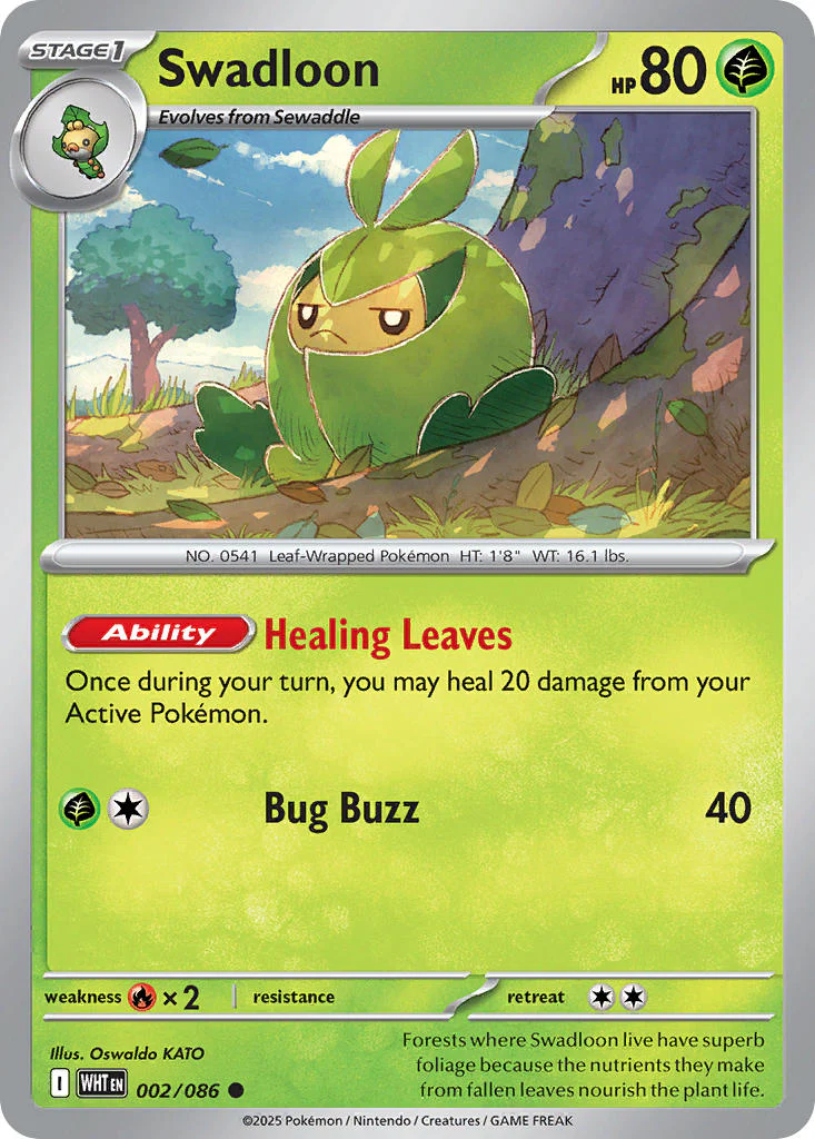 Swadloon (Master Ball Pattern) - 002/086 (WHT) Common