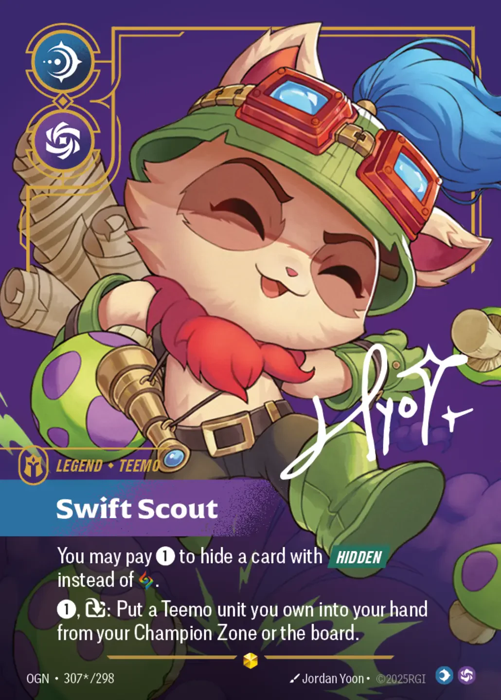 Teemo - Swift Scout (Signature) - 307*/298 (OGN) Showcase