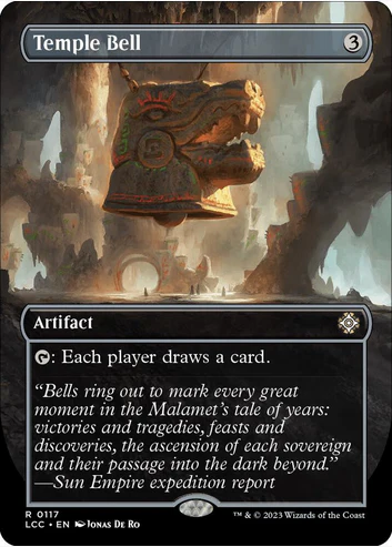 Temple Bell [#0117 Borderless Box Topper] (LCC-R-FOIL) Damaged