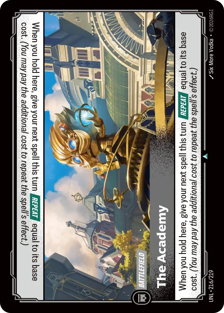 The Academy - 216/219 (UNL)  Uncommon