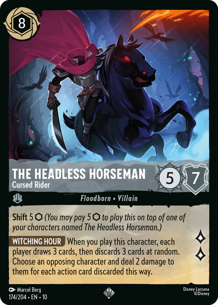 The Headless Horseman - Cursed Rider (174/204 - Whispers in the Well) Super Rare