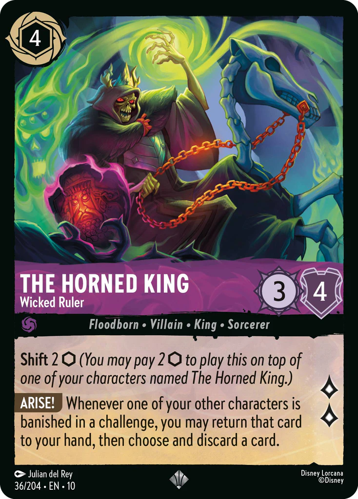The Horned King - Wicked Ruler (036/204 - Whispers in the Well) Super Rare