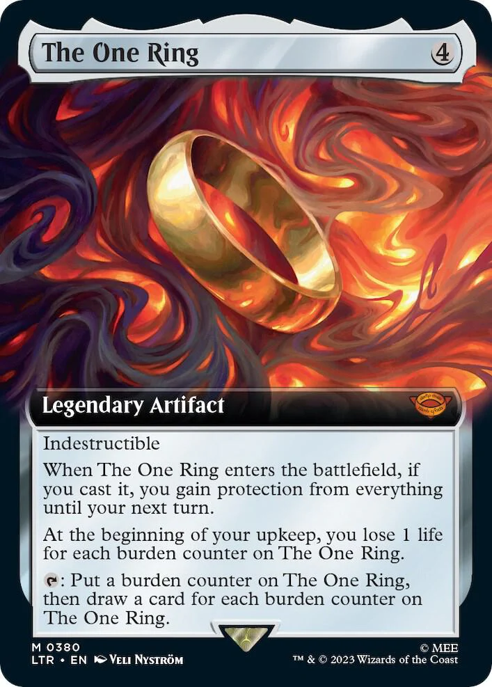 The One Ring [#0380 Extended Art] (LTR-M) Moderate Play