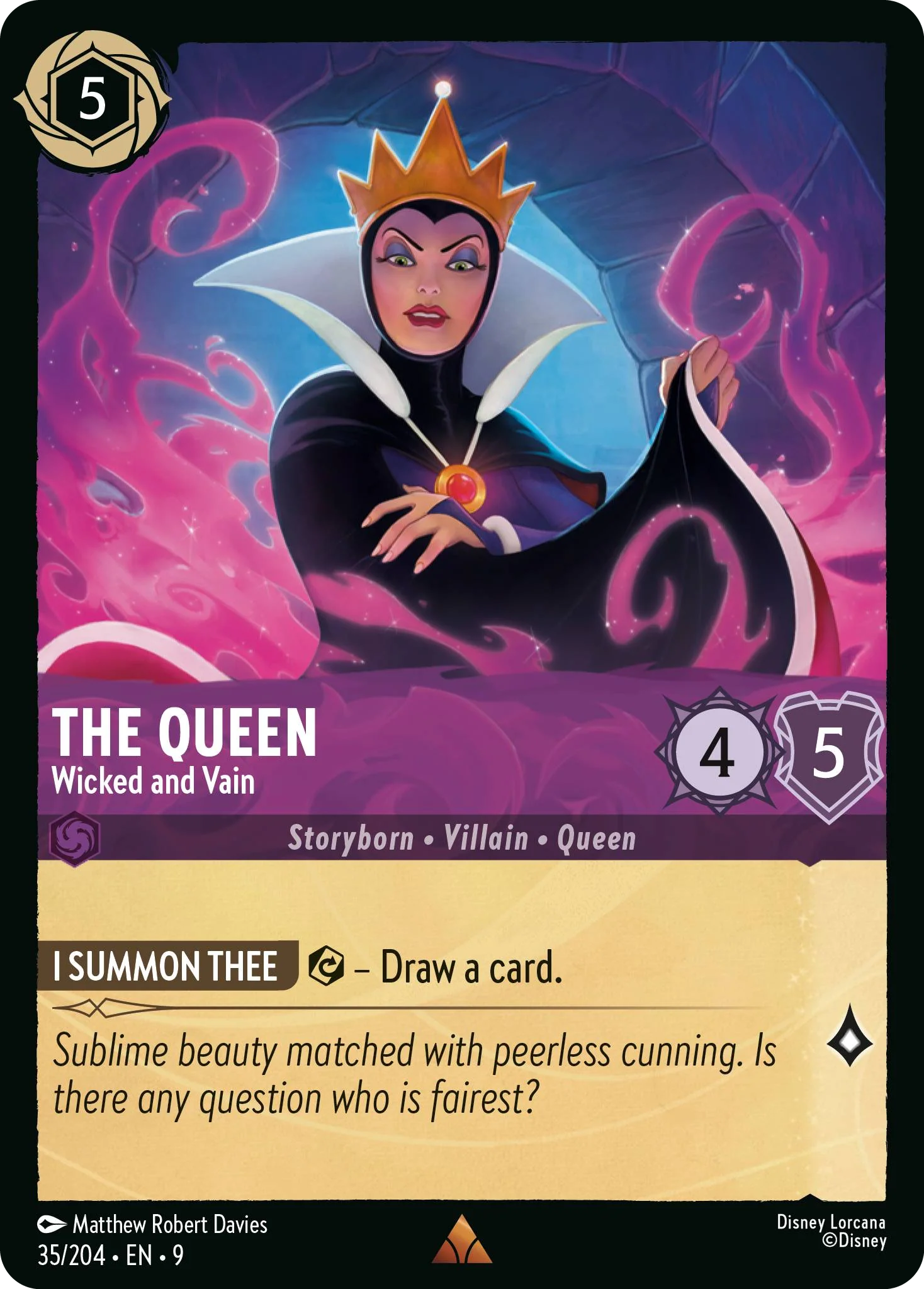 The Queen - Wicked and Vain (Fabled - 035/204)  Rare