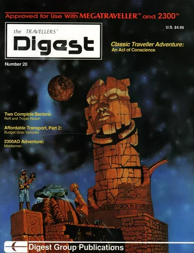 The Travellers' Digest #20 - Classic Traveller Adventure: An Act of Conscience (USED)