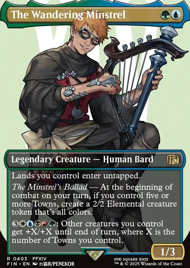 The Wandering Minstrel [ #0403 Borderless Alternate Art ] (FIN-R) - Image 2