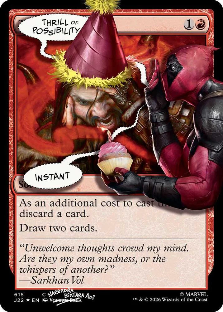 Thrill of Possibility (Pool Party Foil)  [#0615] (SLD-C)