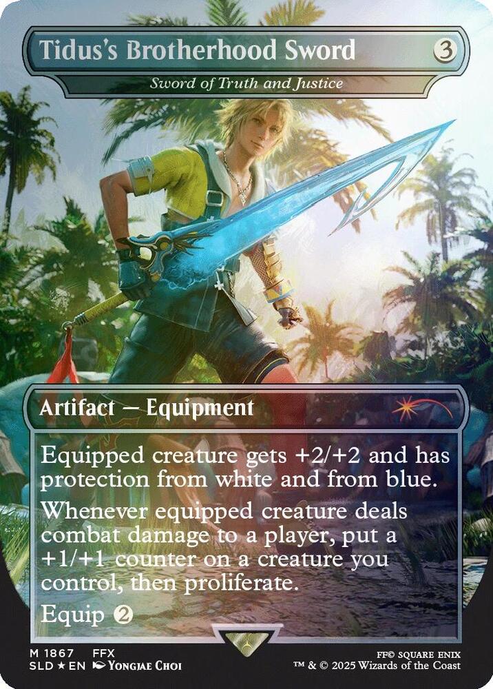 Tidus's Brotherhood Sword - Sword of Truth and Justice [#1867] (SLD-R-FOIL)