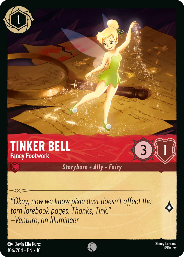 Tinker Bell - Fancy Footwork (106/204 - Whispers in the Well) Common