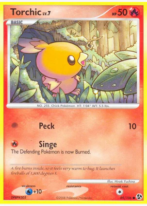 Torchic Lv.7 (89/106) Moderate Play