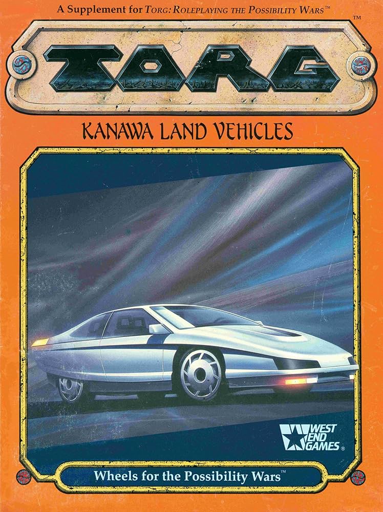 Torg Kanawa Land Vehicles - Wheels of the Possibility Wars
