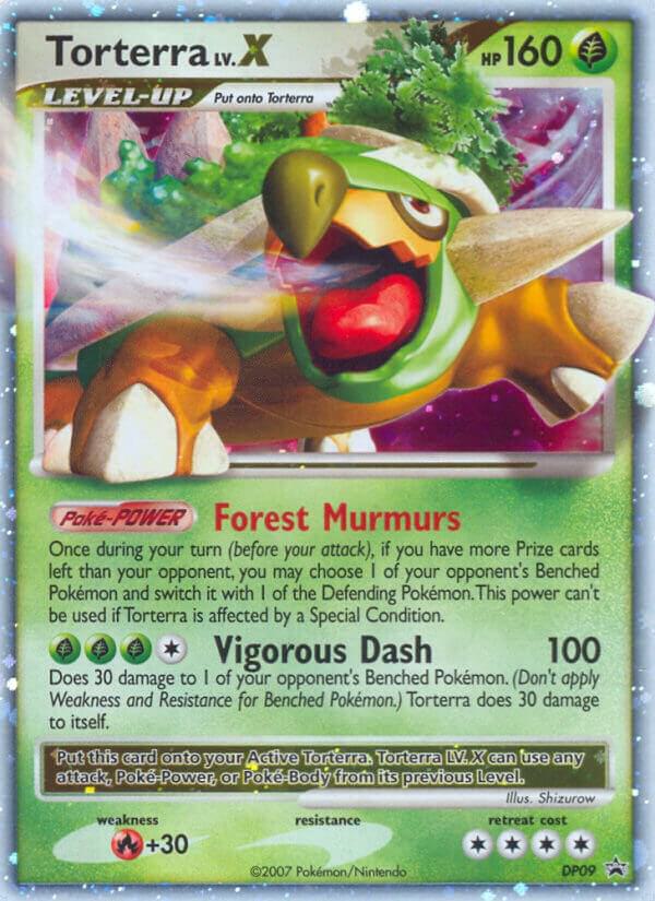 Torterra Lv.X - DP09 (PR) Promo - Heavy Play Holofoil