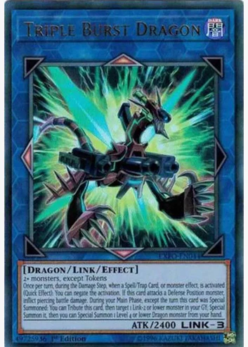 Triple Burst Dragon (EXFO-EN044) 1st Edition Ultra Rare - Near Mint