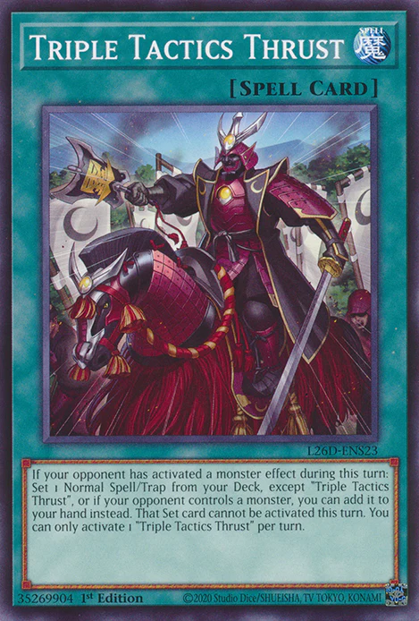 Triple Tactics Thrust (Sky Striker Deck) (L26D-ENS23)