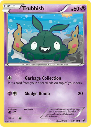 Trubbish - 48/101 (NVI) Common - Light Play Reverse Holofoil