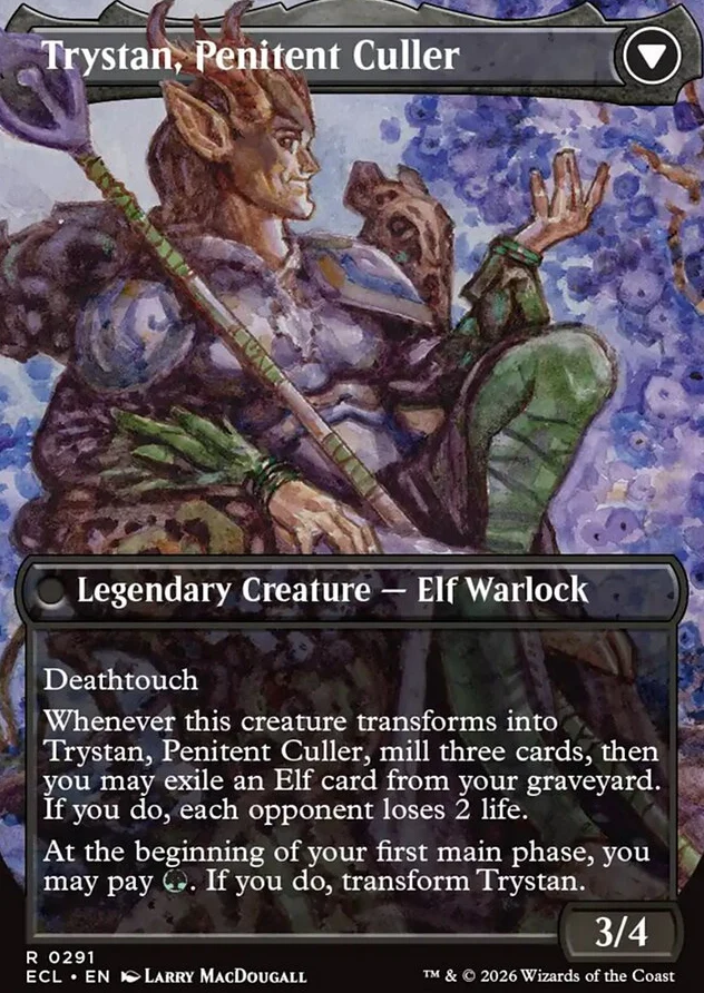 Trystan, Callous Cultivator // Trystan, Penitent Culler [ #0291 Borderless ] (ECL-R) - Image 2