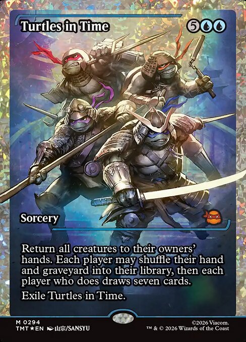 Turtles in Time [ #0294 Fracture Foil Japan Showcase ] (TMT-M)