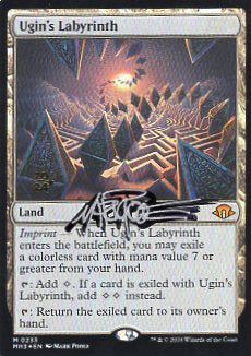 Ugin's Labyrinth [#0233] (MH3-M-FOIL-PRE) Artist Signed
