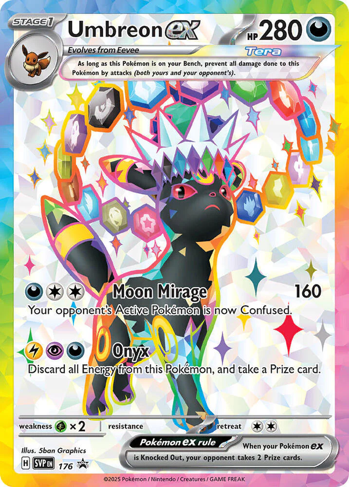 Umbreon ex -176 (SVP) Promo - Near Mint Holofoil