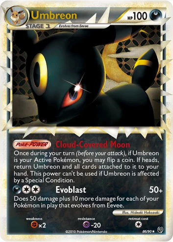 Umbreon (Prime) - 86/90 (PR) Holo Rare - Moderate Play Holofoil - Image 2