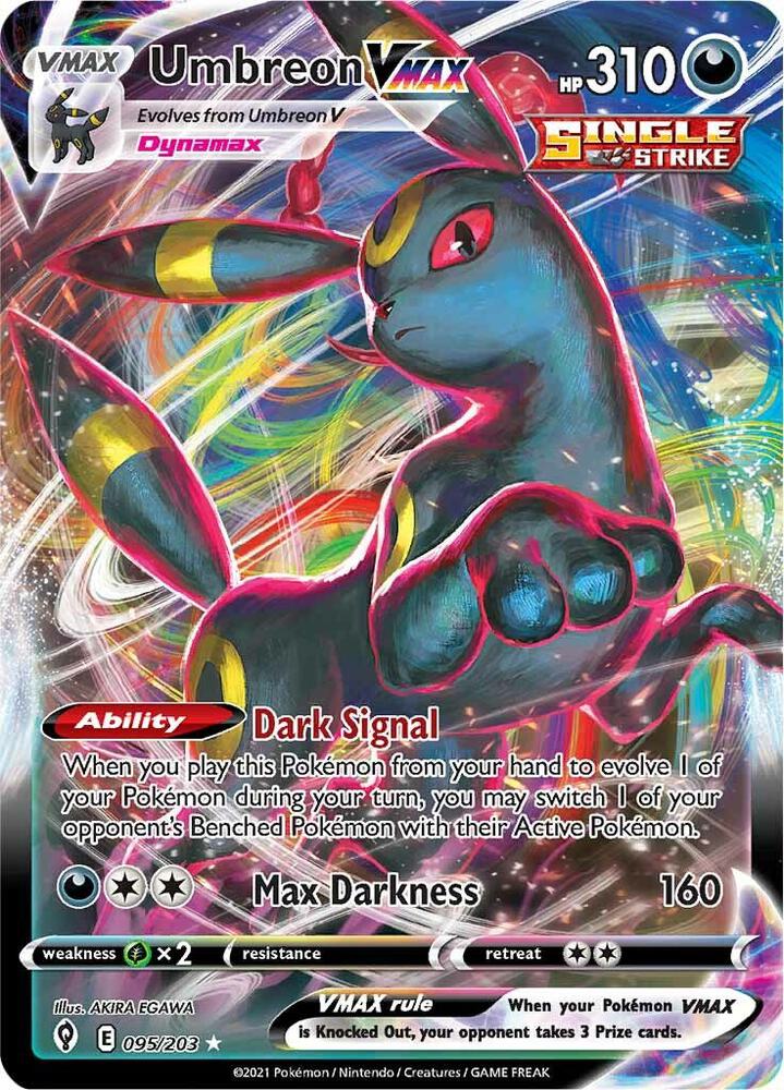 Umbreon VMAX - 095/203 (SWSH07) Ultra Rare - Damaged Holofoil