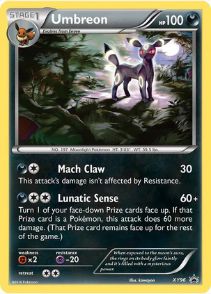Umbreon - XY96 (XY:PR) Promo - Light Play Holofoil