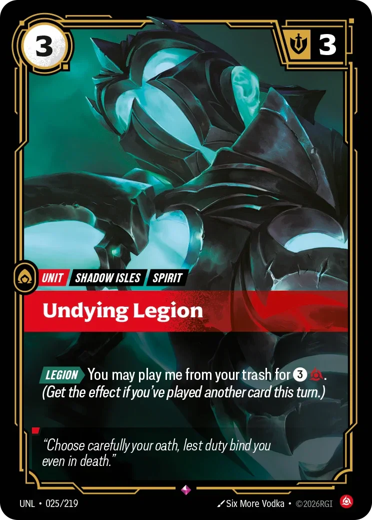 Undying Legion - 025/219 (UNL)  Rare