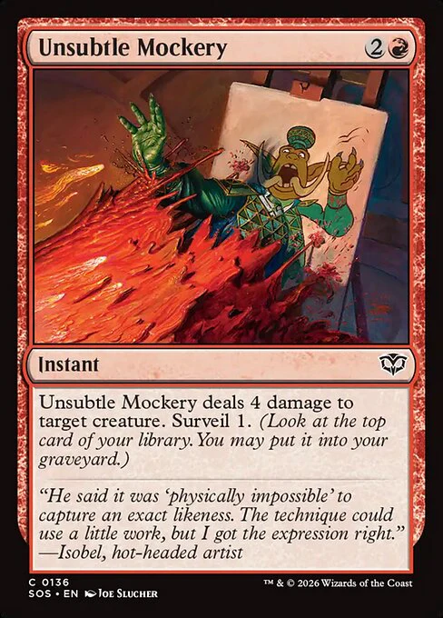 Unsubtle Mockery [ #0136 ] (SOS-C)