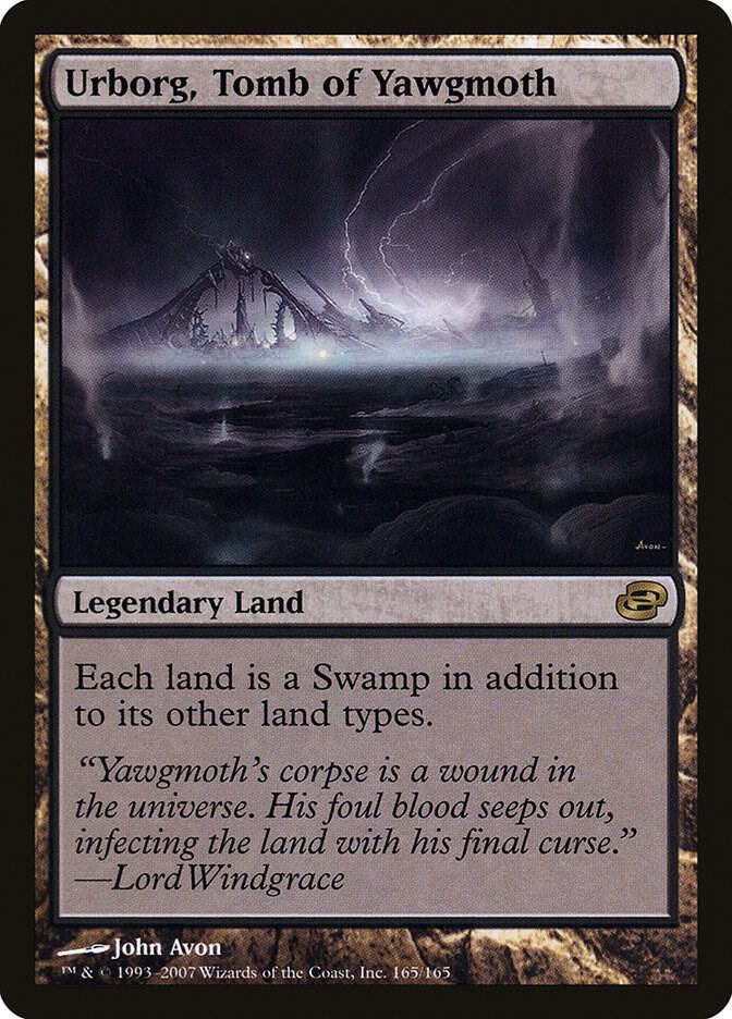 Urborg, Tomb of Yawgmoth (PLC-R-FOIL) Light Play