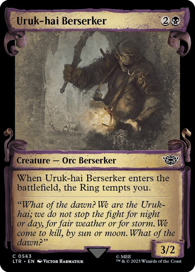 Uruk-hai Berserker [#0563 Showcase Scrolls] (LTR-C-Foil)