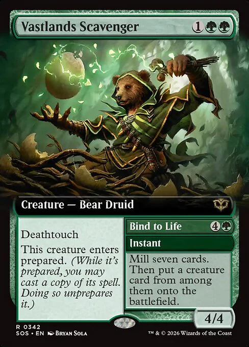Vastlands Scavenger // Bind to Life [ #0342 Extended Art ] (SOS-R)