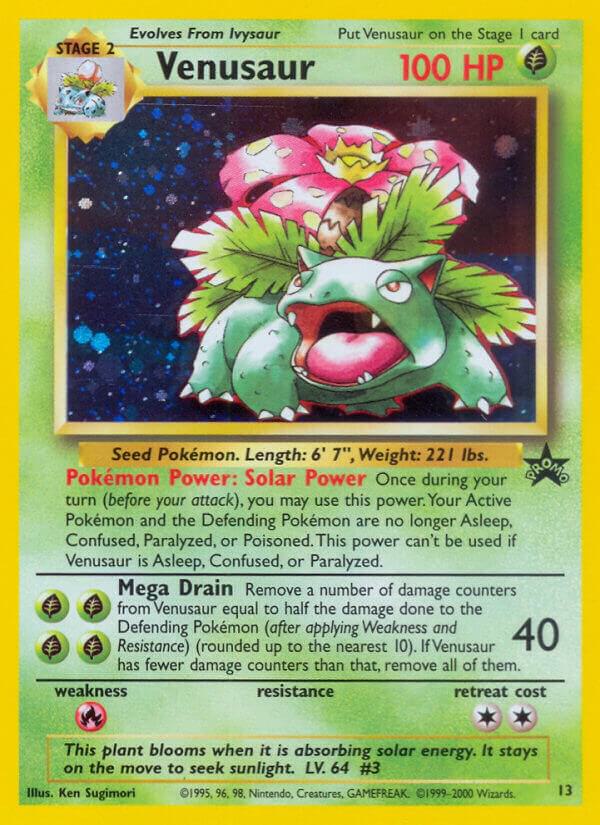 Venusaur (13) WotC Promo Damaged