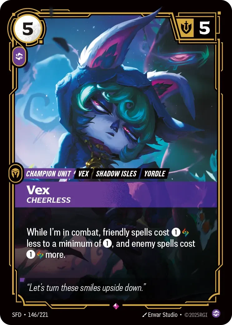 Vex - Cheerless - 146/221 (SFD) Rare