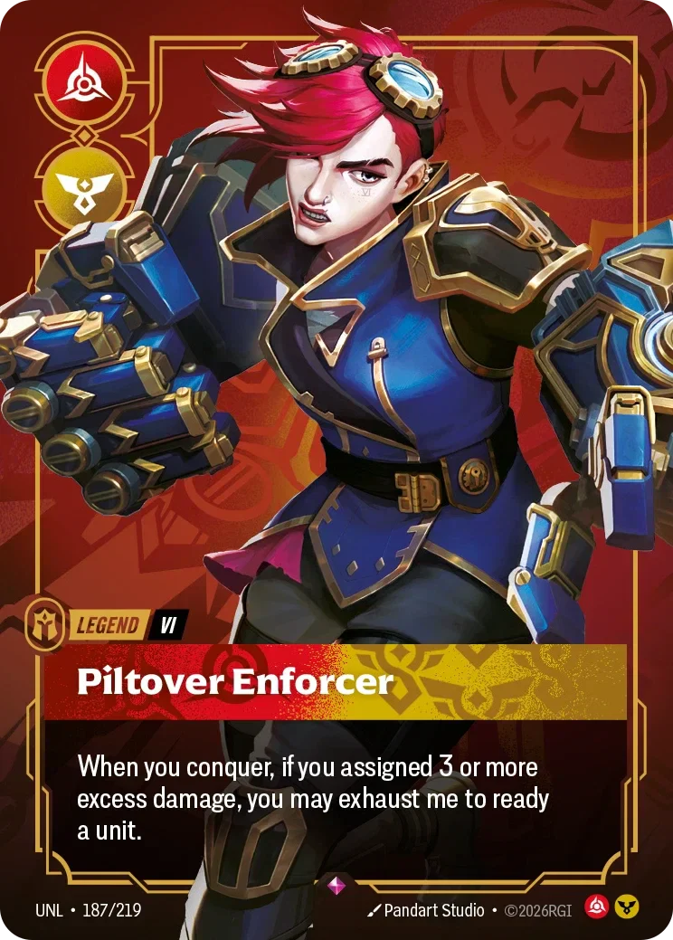 Vi - Piltover Enforcer - 187/219 (UNL)  Rare