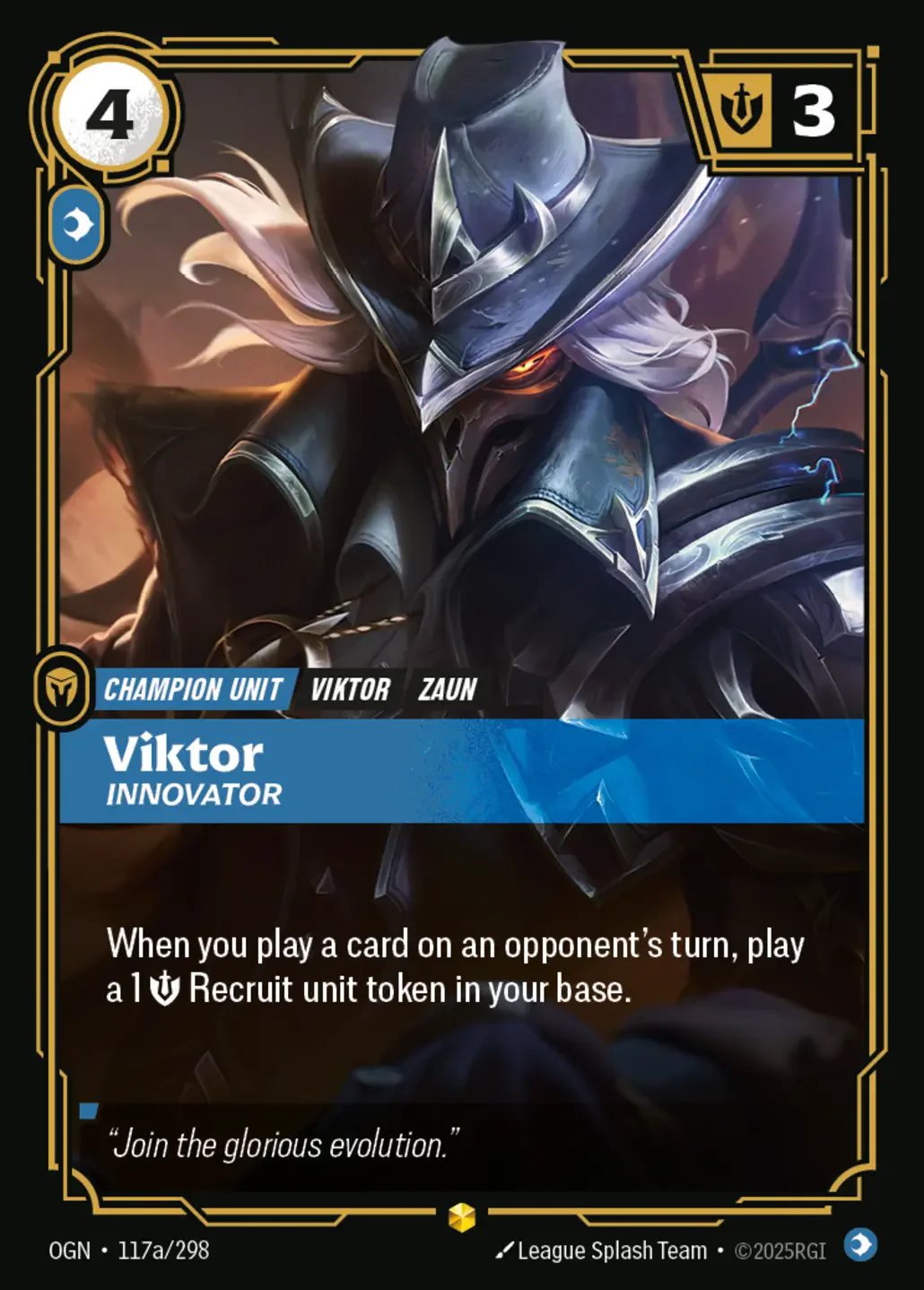 Viktor - Innovator (Alternate Art) - 117a/298 (OGN) Showcase