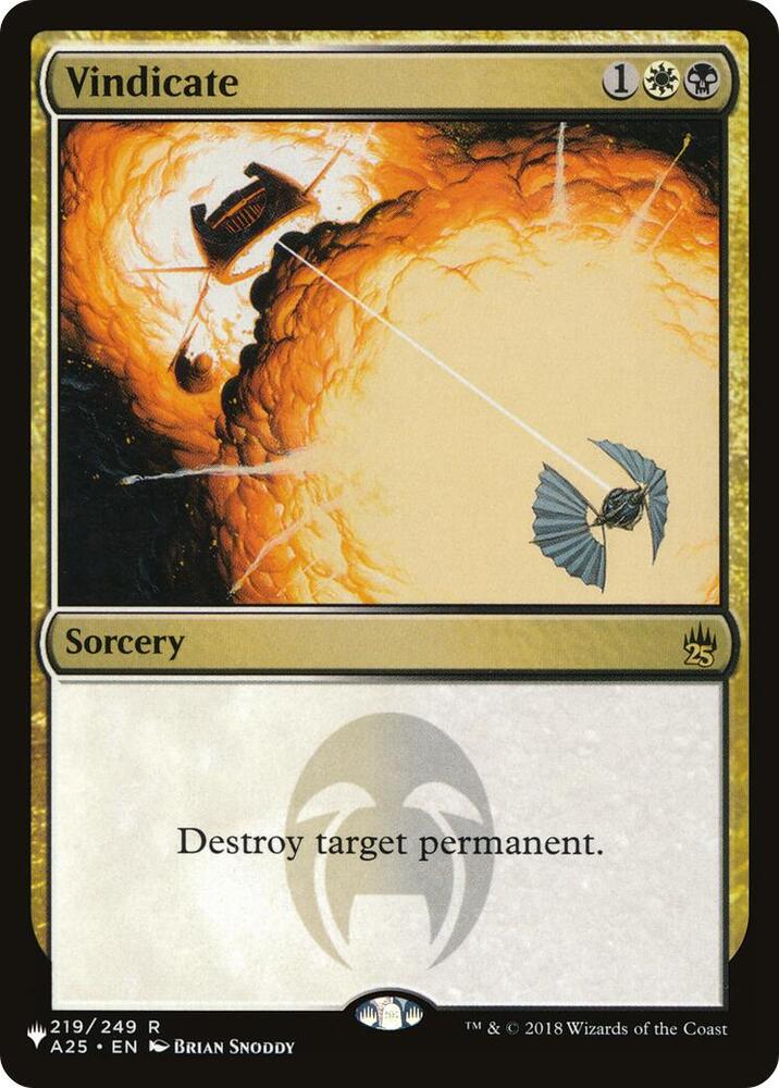 Vindicate (A25-R-LIST)