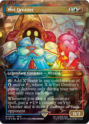 Vivi Ornitier [ #0570 Borderless Chocobo Track Foil ] (FIN-M) Foil Near Mint - Japanese