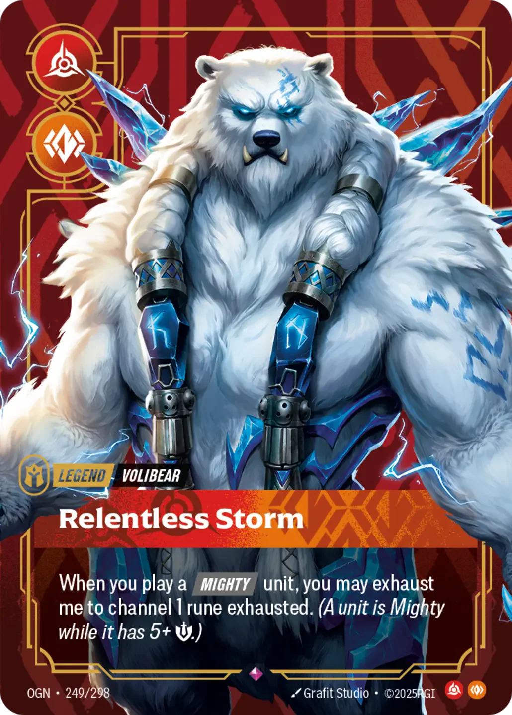 Volibear - Relentless Storm - 249/298 (OGN) Rare