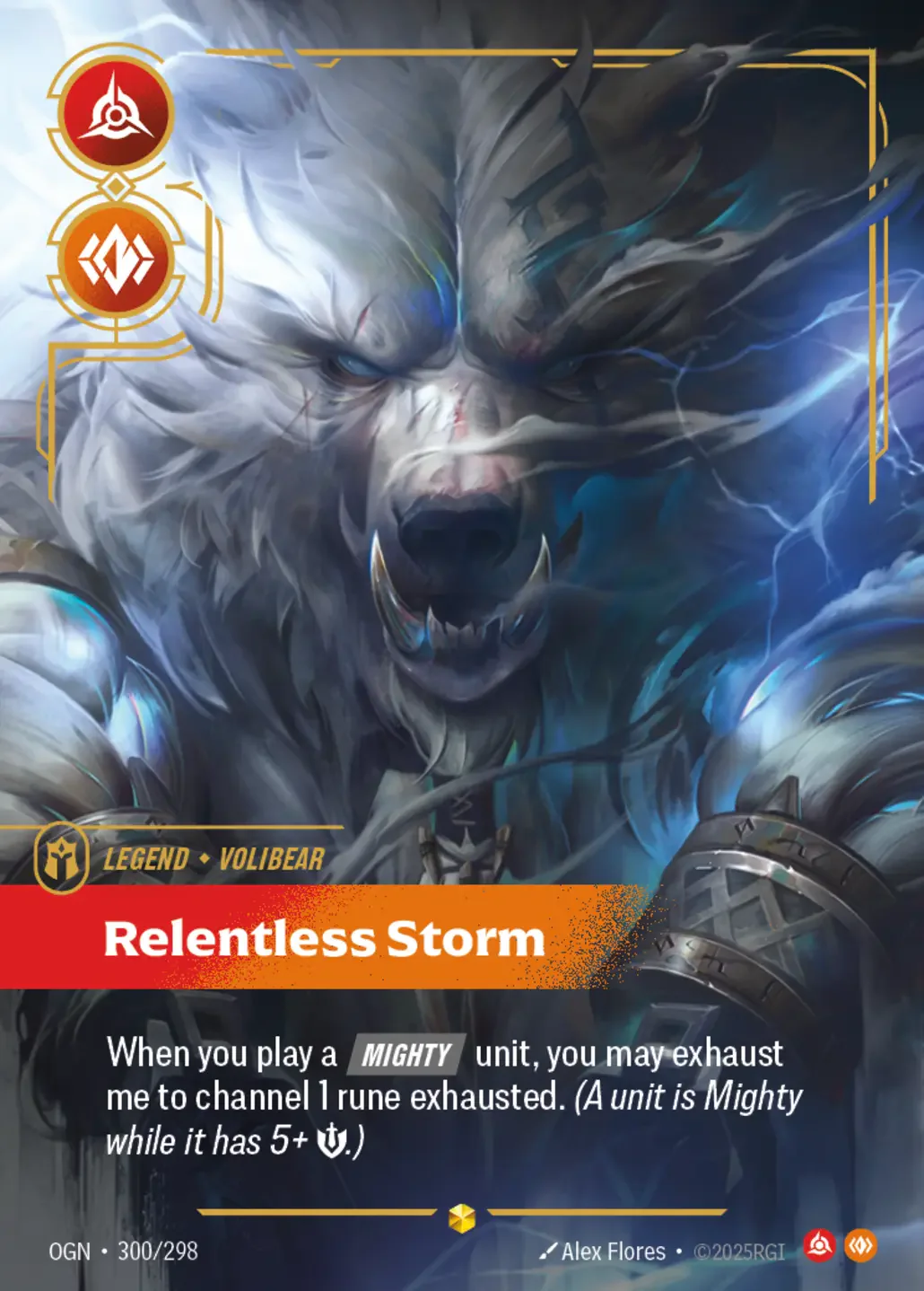 Volibear - Relentless Storm (Overnumbered) - 300/298 (OGN) Showcase