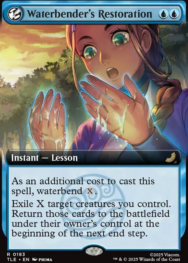 Waterbender's Restoration [ #0183 Extended Art ] (TLE-R)