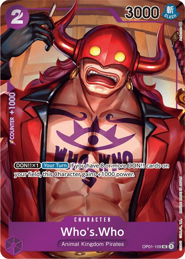 Who's.Who (OP01-109 UC)(Box Topper)