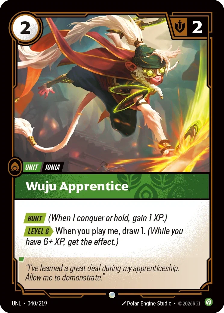 Wuju Apprentice - 040/219 (UNL)  Common