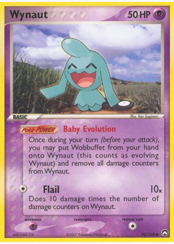 Wynaut - 70/108 (PK) Common - Moderare Play Reverse Holofoil