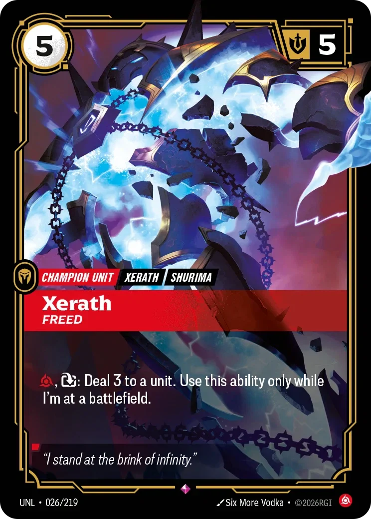 Xerath - Freed - 026/219 (UNL)  Rare