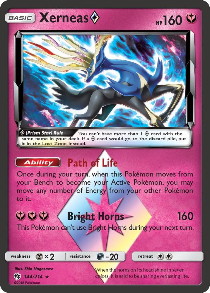 Xerneas (Prism Star) - 144/214 (LOT) Prism Rare - Near Mint Holofoil