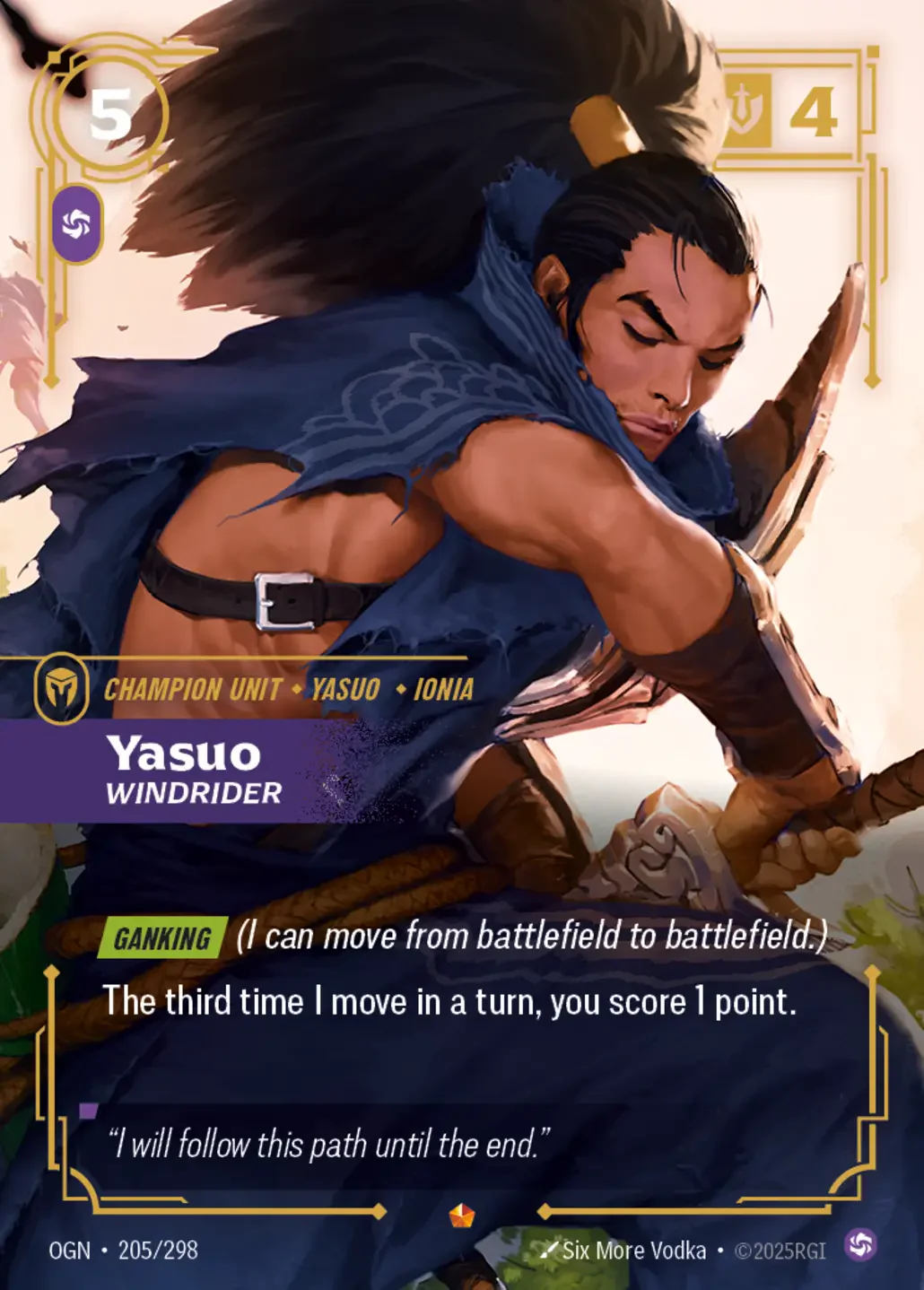 Yasuo - Windrider - 205/298 (OGN) Epic