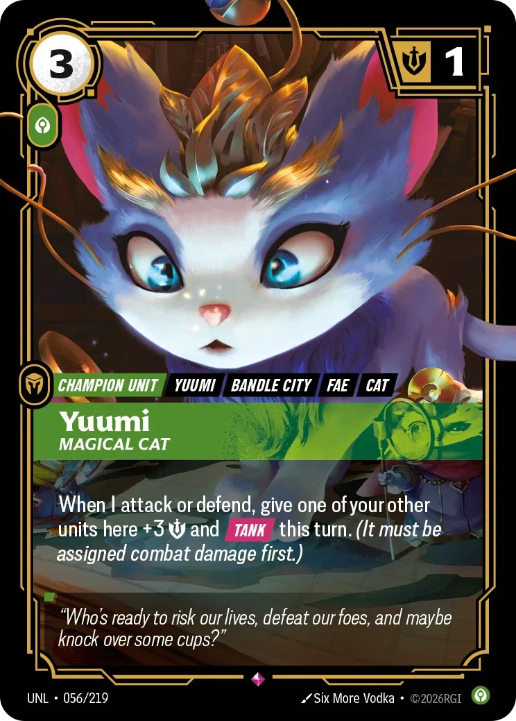 Yuumi - Magical Cat - 056/219 (UNL)  Rare